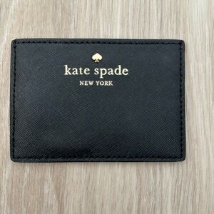 Kate Spade Black Leather Card Holder or Wallet for Cards